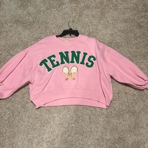 Pink tennis sweatshirt